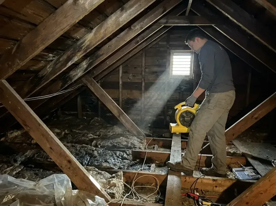 attic-water-damage-drying-proc-007 — frequently asked questions, Emergency Water Extraction & 24/7 Flood Response in Champai…